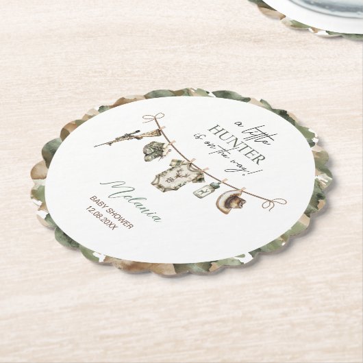 Wasserfarbe Kleine Jägerbaby Dusche Untersetzer (angewinkelt)