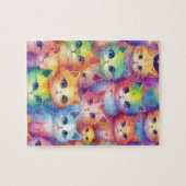 Wasserfarbe Kleine Katzen Puzzle (Horizontal)