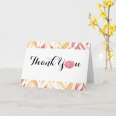 Wasserfarbe Kleine Kürbis geklappt Danke Karte (Gelbe Blume)