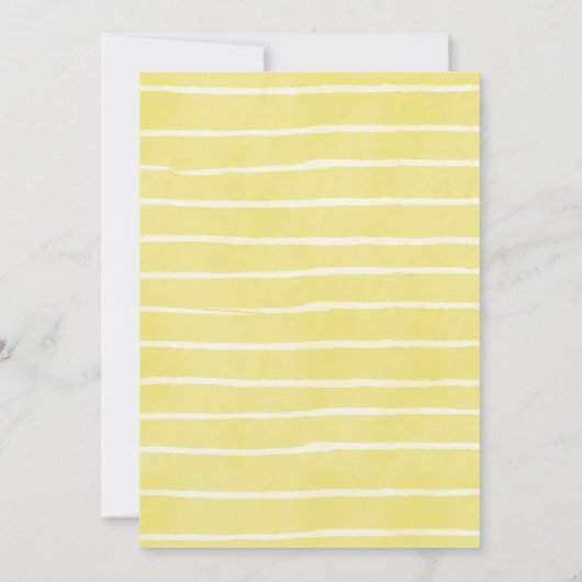 Wasserfarbe Kleine Lamm-Frühlingsmassage Babydusch Einladung (Rückseite)