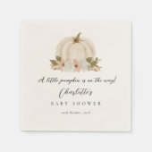 Wasserfarbe Kleine Pumpkin Baby Duschpapier Napkin Serviette (Vorderseite)