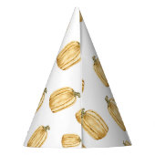 Wasserfarbe Kleine Pumpkinchen fallen Geburtstag Partyhütchen (Rückseite)