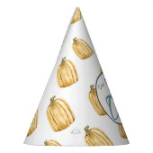 Wasserfarbe Kleine Pumpkinchen fallen Geburtstag Partyhütchen (Links)