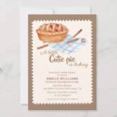 Wasserfarbe Kleine Süsse backt Boho Baby Dusche Einladung (Vorderseite)