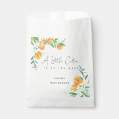 Wasserfarbe Kleine Süsse ist auf dem Weg Babydusch Geschenktütchen (Vorderseite)