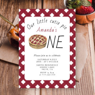 Wasserfarbe Kleine Süsse Kuchen Kindergeburtstag Einladung