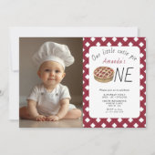 Wasserfarbe Kleine Süsse Kuchen Kindergeburtstag Einladung (Vorderseite)