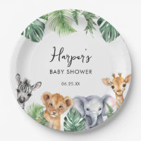 Wasserfarbe Kleine Wild One Safari Babydusche