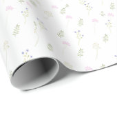 Wasserfarbe Kleine Wildblume Geschenkpapier (Rolleneckpunkt)