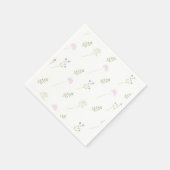 Wasserfarbe Kleine Wildblume Serviette (Ecke)