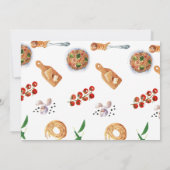 Wasserfarbe Kleiner Meatball Italienisch Dankeskarte (Rückseite)