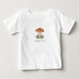 Wasserfarbe Kleiner Pilzname Baby Bodysuit Baby T-shirt