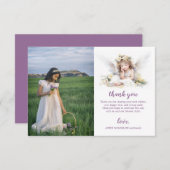 Wasserfarbe Kleiner Winkel Erste Heilige Kommune Dankeskarte (Vorne/Hinten)