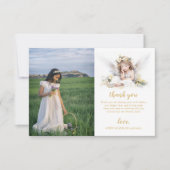 Wasserfarbe Kleiner Winkel Erste Heilige Kommune Dankeskarte (Vorderseite)