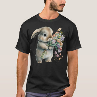 Wasserfarbe Kleines Bunny Rabbit T-Shirt
