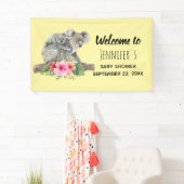 Wasserfarbe Koala Bears Niedliche Babydusche Banner (Insitu)