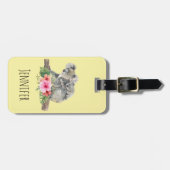 Wasserfarbe Koala Bears Niedliche Mama & Baby Gepäckanhänger (Vorderseite horizontal)