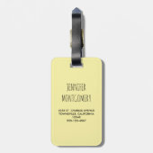 Wasserfarbe Koala Bears Niedliche Mama & Baby Gepäckanhänger (Rückseite vertikal)