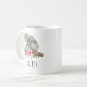 Wasserfarbe Koala Bears Niedliche Mama & Baby Kaffeetasse (Vorderseite Links)