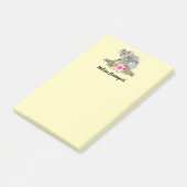 Wasserfarbe Koala Bears Niedliche Mama & Baby Post-it Klebezettel (angewinkelt)