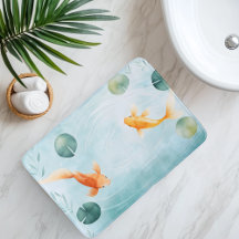 Wasserfarbe Koi Fisch Serenity