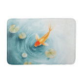 Wasserfarbe Koi Fisch Serenity Badematte (Vorderseite)