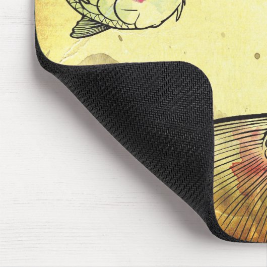 Wasserfarbe Koi Mousepad (Ecke)