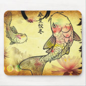 Wasserfarbe Koi Mousepad (Vorne)