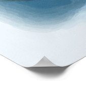 Wasserfarbe Koi Teich Poster drucken (Ecke)