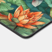Wasserfarbe Koi und Lilies Desk Mat Schreibtischunterlage (Ecke)