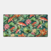 Wasserfarbe Koi und Lilies Desk Mat Schreibtischunterlage (Vorderseite)