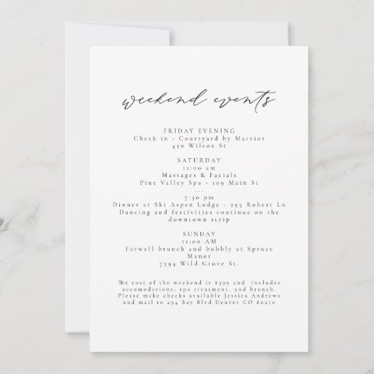 Wasserfarbe Kolumbus Ohio City Skyline Zielort Einladung (Rückseite)