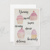 WASSERFARBE-KOPFKÖRPER DANKESKARTE (Vorne/Hinten)