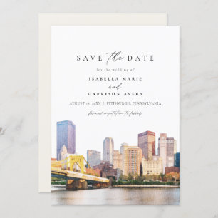 Wasserfarbe Korfu Griechenland Kerkyra Inv Einladung