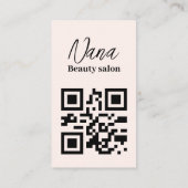 Wasserfarbe Kosmetischer Kosmetiksalon Visitenkarte (Rückseite)