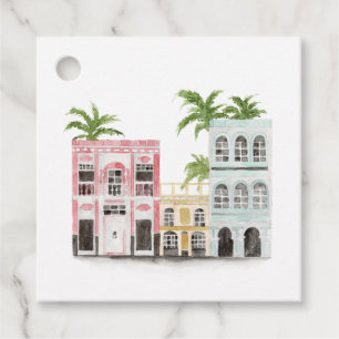 Wasserfarbe Kuba Zielort Geschenkanhänger