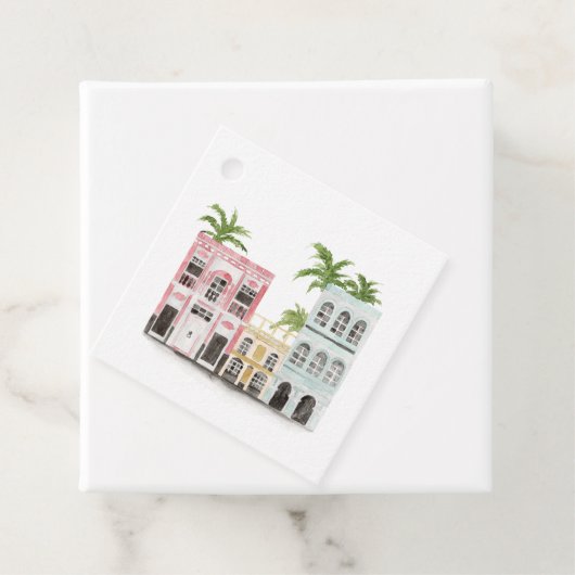 Wasserfarbe Kuba Zielort Geschenkanhänger (Beispiel)