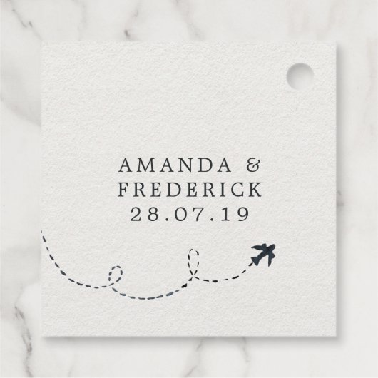 Wasserfarbe Kuba Zielort Geschenkanhänger (Rückseite)