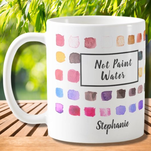 Wasserfarbe Künstlicher Individuelle Name nicht ma Kaffeetasse