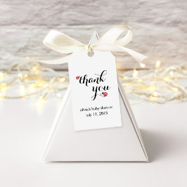 Wasserfarbe Ladybug Babydusche Liebesmarken Geschenkanhänger