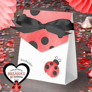 Wasserfarbe Ladybug Geburtstagsfeier Leckerei Geschenkschachtel