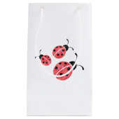 Wasserfarbe Ladybug Geschenktasche Kleine Geschenktüte (Vorderseite)