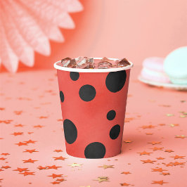 Wasserfarbe Ladybug Spots Party Pappbecher