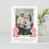 Wasserfarbe Land Weihnachten Cowboy Boots Foto (Stehend Vorderseite)