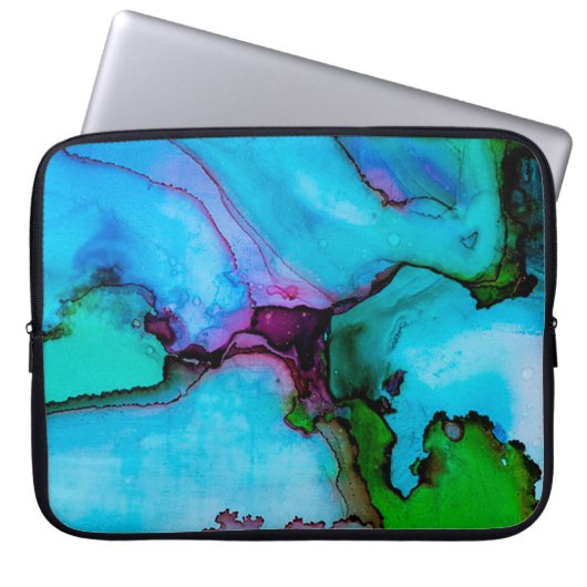 Wasserfarbe Laptopschutzhülle (Vorderseite)