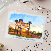 Wasserfarbe Las Vegas Unterwegs Casino Thema Einladung