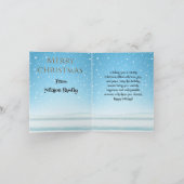 Wasserfarbe Laughing Santa Claus Rudolf lächeln Karte (Innenseite)