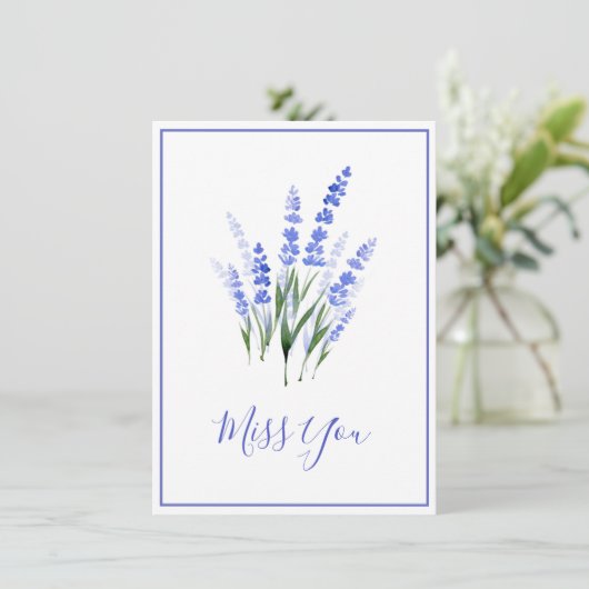 Wasserfarbe Lavender Bouquet (Stehend Vorderseite)