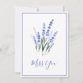 Wasserfarbe Lavender Bouquet (Vorderseite)