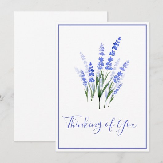 Wasserfarbe Lavender Bouquet (Vorne/Hinten)